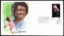 US 3936 Arthur Ashe (Tennis) 37c FDC Aug 27, 2005 Flushing NY Fleetwood F3936-1