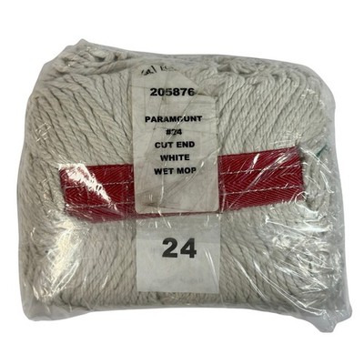 Paramount 205876 Cut End White Wet Mop 24 Oz