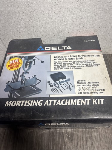 Delta 17-924 Mortising Attachment Drill Press Woodworking Clamp Tool #2W2