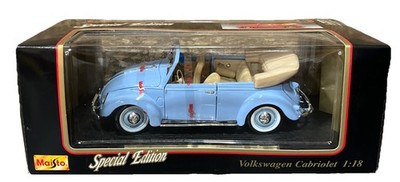 Special Edition Maisto 1951 Volkswagen Cabriolet 1:18 Diecast Blue