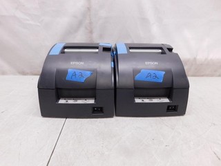 2 Epson TM U220D M188D Dot Matrix POS Receipt Ticket Printer Parallel #A2 (TEX)