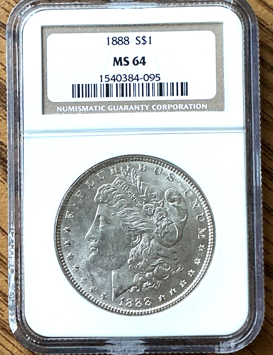 25+ MS 64 Graded 1888 Year Morgan US Dollars (1878-1921) for sale