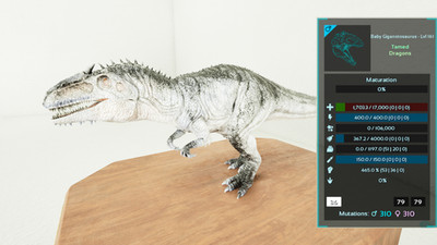  ARK Survival Ascended OFFICIAL PVE - PAIR GIGA CLONE TOP STATS