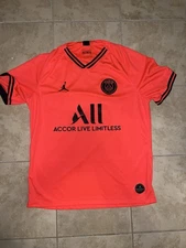 Jordan Paris Saint-Germain PSG 2019/20 Away Football Jersey Vapor Shirt Orange L