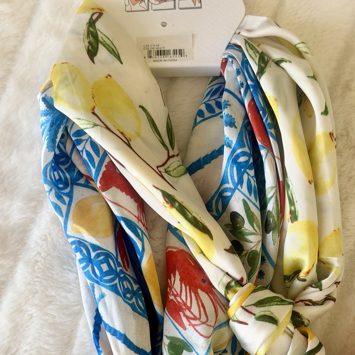 Euro Summer Coastal Scarf Set + Piper K Shell Hair Clip  display picture 1