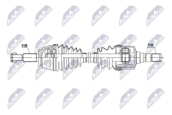 Antriebswelle NTY NPW-RE-228 FüR Renault Espace 5 Dci 160-image