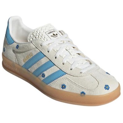 靴 adidas Gazelle indoor IF4491 adidas Gazelle Indoor Light Blue Floral Embroidery W - IF4491 | eBay