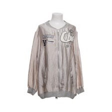 Zara, Bomberjacke, Damen, Größe: L, Beige/Grau, Polyester, Print #7e1