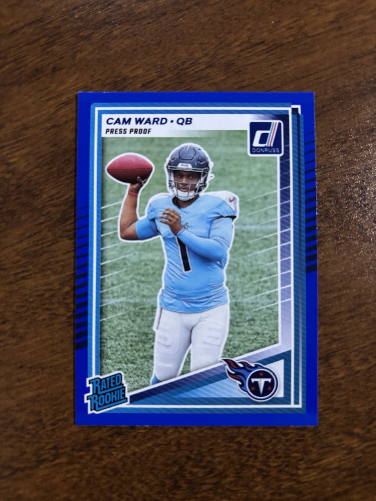 ✨2025 Panini Donruss CAM WARD Color Match Blue Press Proof Rated Rookie RC #350