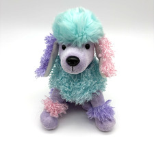 Webkinz Ganz Poofy Poodle HM708 Pastel No Code Good Condition Pet of the Month