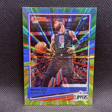 2020-21 Donruss #164 Marcus Morris Sr. Holo Green and Yellow Laser Clippers