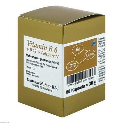 VITAMIN B6+B12+Folsäure N Kapseln 60 St
