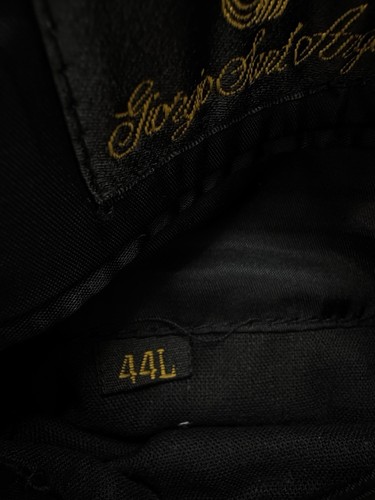 Giorgio Sant' Angelo Black Double Breasted Jacket, Blazer Men's 44L - Picture 12 of 13