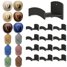 Cowboy Hat Rack 12Pack - Wide Brimmed Organizer - Strong Adhesive Cowboy Hol...