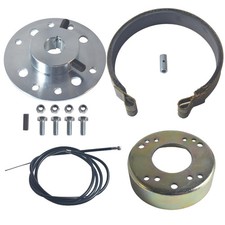 Rear 4.5" Drum Brake Band Pin with 65" Cable for Go Kart 3/4" Bore  3/16" Ke...