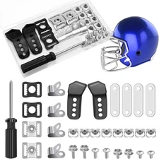 31 Pcs Hockey Helmet Repair Kit, COITEK Football Helmet Replacement Parts Includ