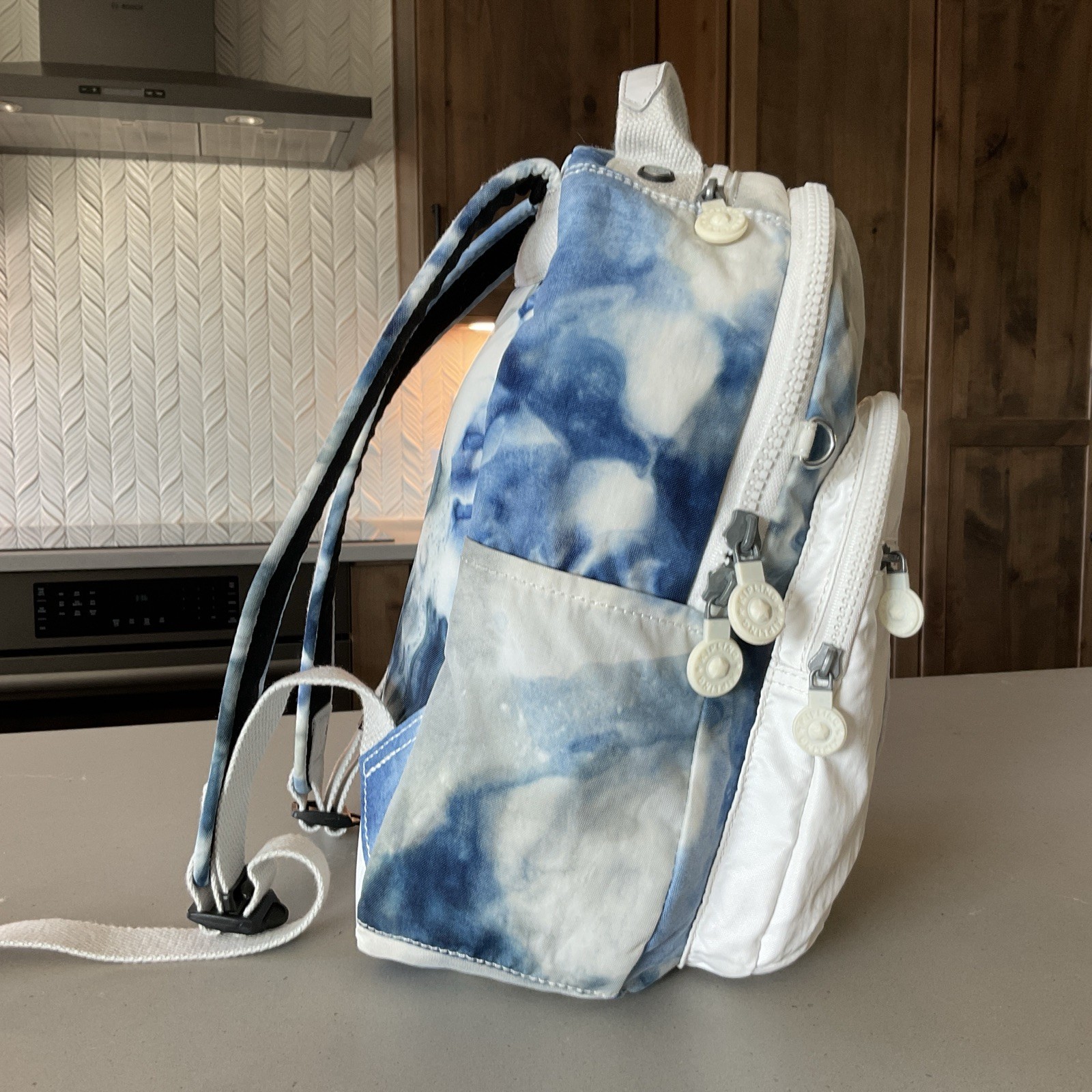 Kipling Tie Dye Pattern Backpack school book bag … - image 2