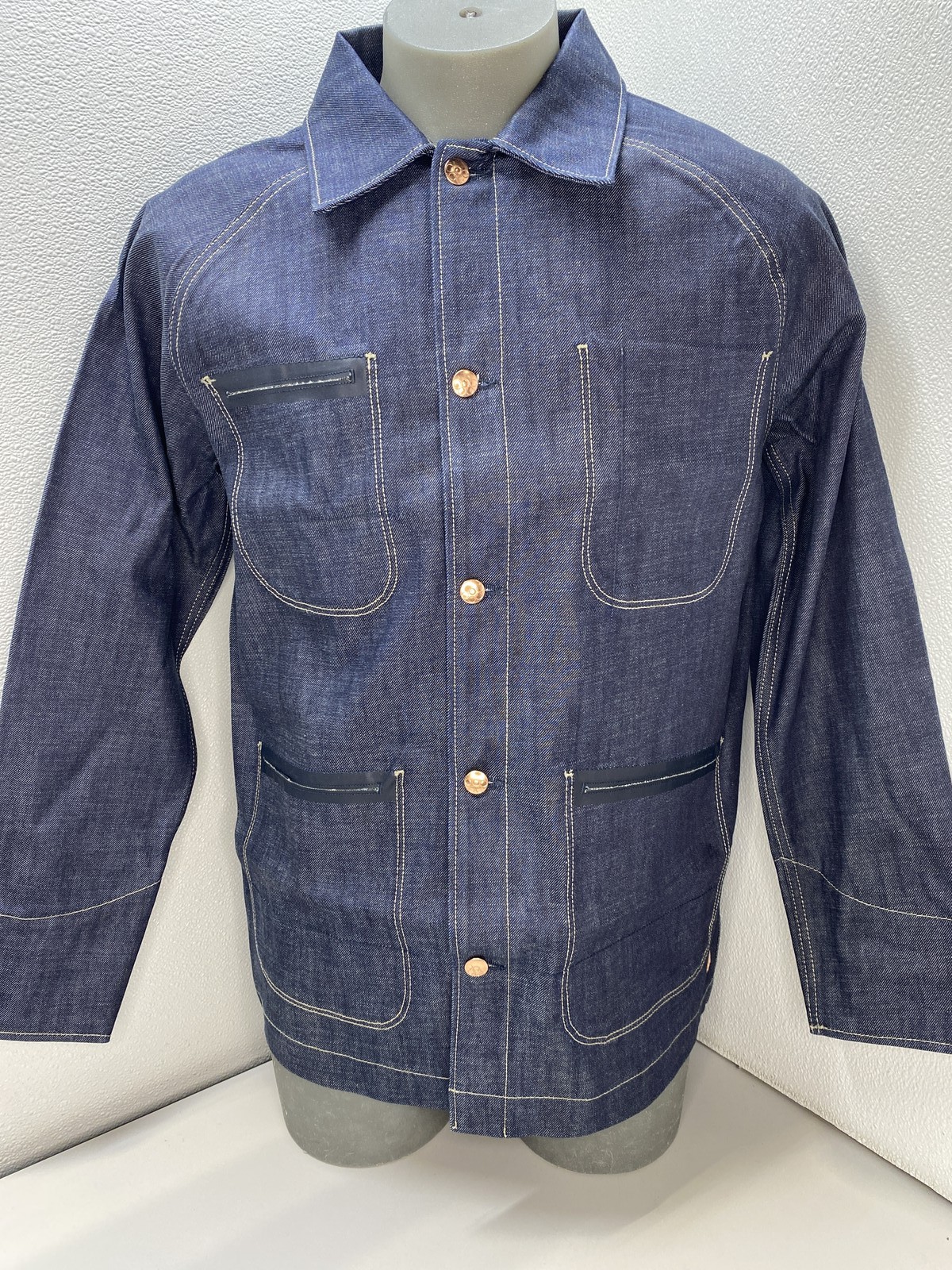 G-Star By Marc Newson Mens Jacket Raw Denim Blue Size M MN Selvedge Button Up