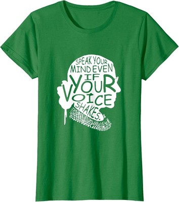 RBG Ruth Bader Ginsburg Feminist Political Gift Ladies' Crewneck T-Shirt