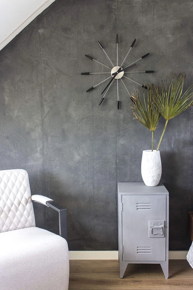 NeXtime wall clock PLUG INN, very quiet, black, made of stainless steel JP NEW - Image 3 of 4