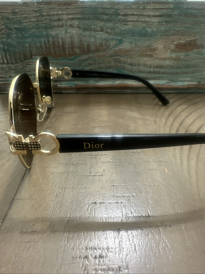 Gafas de sol Christian Dior 512 negras doradas Foto 3 de 3