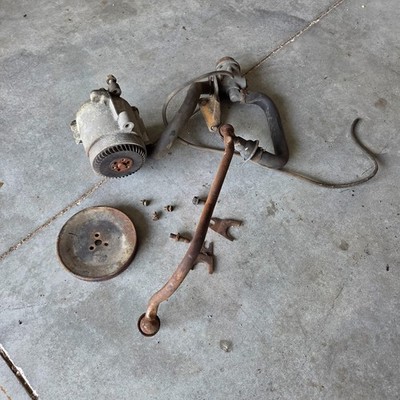 77-79 Cadillac 425 Smog Pump, Pulley, Hose, Check Valve, And RARE Crossover Tube
