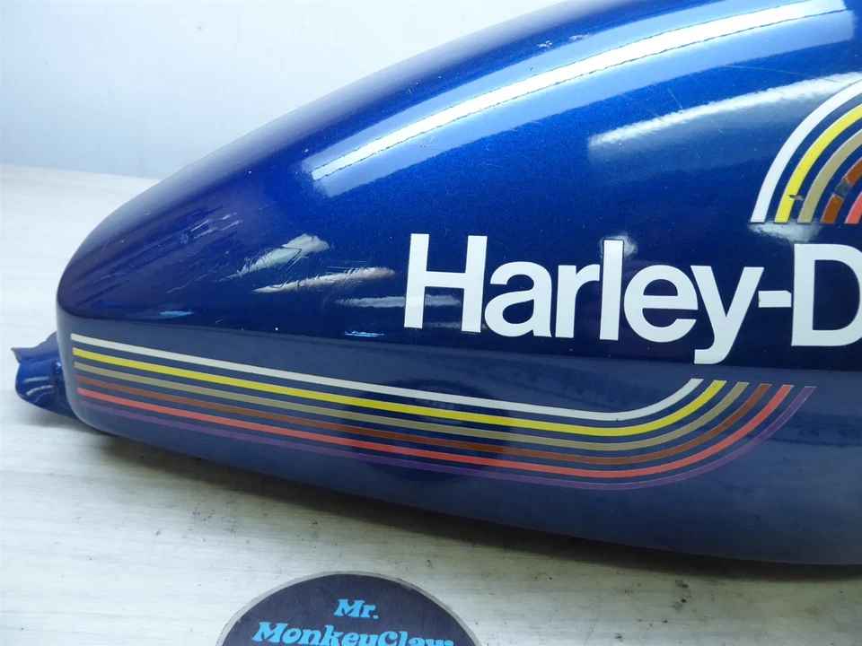 Harley-AMF SX 125 S21005 1975. tanque gasolina gasolina azul pintura original Foto 4 de 4