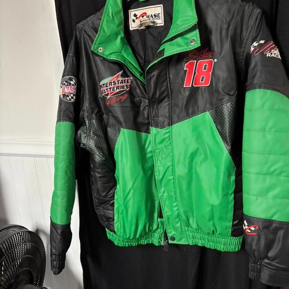 Green and black Dale Earnhardt Jr. Interstate Batteries jacket size medium - Image 1 of 4