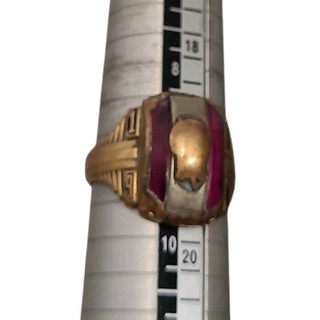 Vintage Men's Class Ring Size 9 10 K Yellow Gold 6.79 Grams