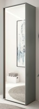 Garderobenschrank Flur Garderobe Hochschrank Salbei Eiche Spiegel 60x 200 Center