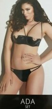 Ann Summers Ada Erotic Black Crotchless Set Small 8 10