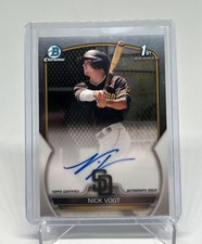 2023 Bowman Chrome Prospect Autograph Nick Vogt #CPA-NV Auto
