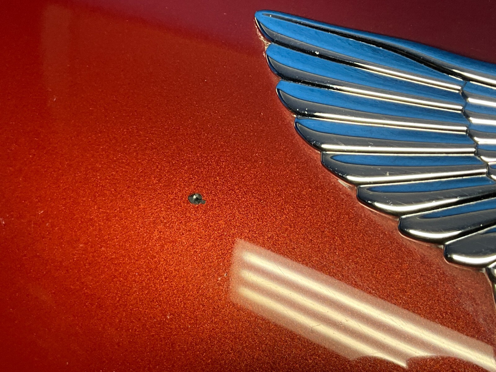 RED 2006-2010 BENTLEY CONTINENTAL GTC FRONT GRILL MESH HOOD BEZEL TRIM OEM