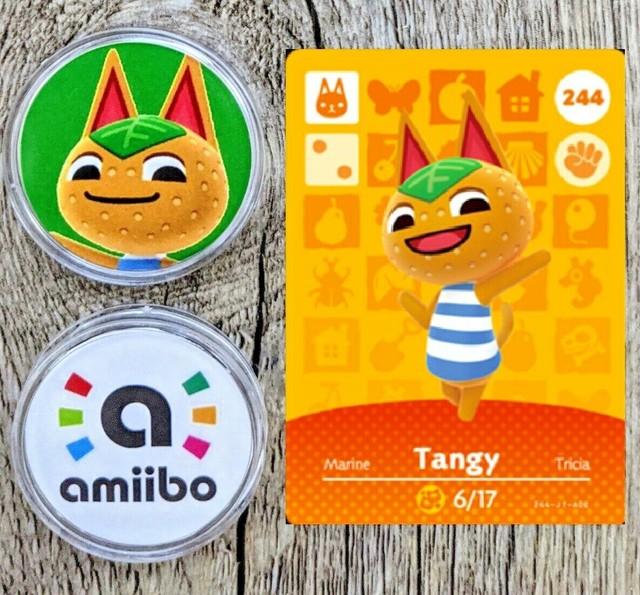 Tangy 244 Animal Crossing Amiibo Coin with Gift Bag New Horizons eBay