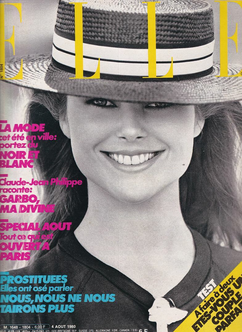 VINTAGE ELLE FRANCE 1980 CHRISTIE BRINKLEY CAREY LOWELL FASHION