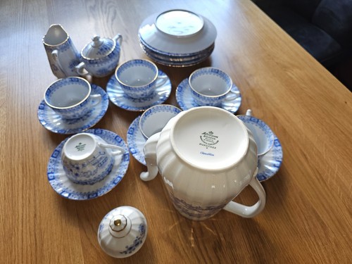 Seltmann Weiden Porzellan - Kaffeeservice - 6 Personen - China Blau - Goldrand - Bild 6 von 9