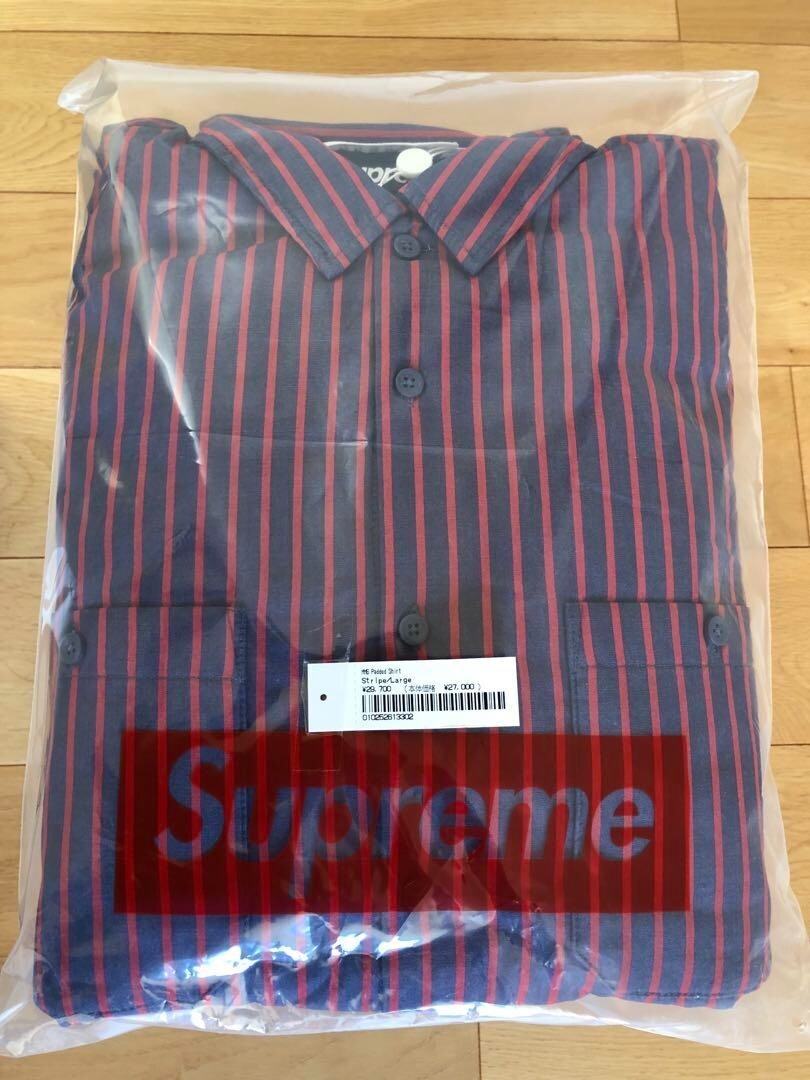 SUPREME 24SS x MM6 Maison Margiela Padded Shirt M6 Striped SUPREME 24SS x MM6 Maison Margiela Padded Shirt M6 Striped