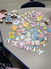 DOC MCSTUFFINS WOODEN MAGNETIC DRESS UP PLAYSET60 Pieces See Description 