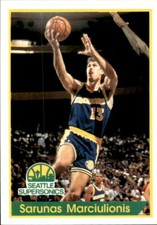 1994-95 Panini Basketball Figure #208 Sarunas Marciulionis