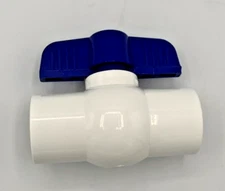 Single Apollo 3/4 in. x 3/4 in. PVC Schedule 40 Slip x Slip Ball Valve - 3/4"