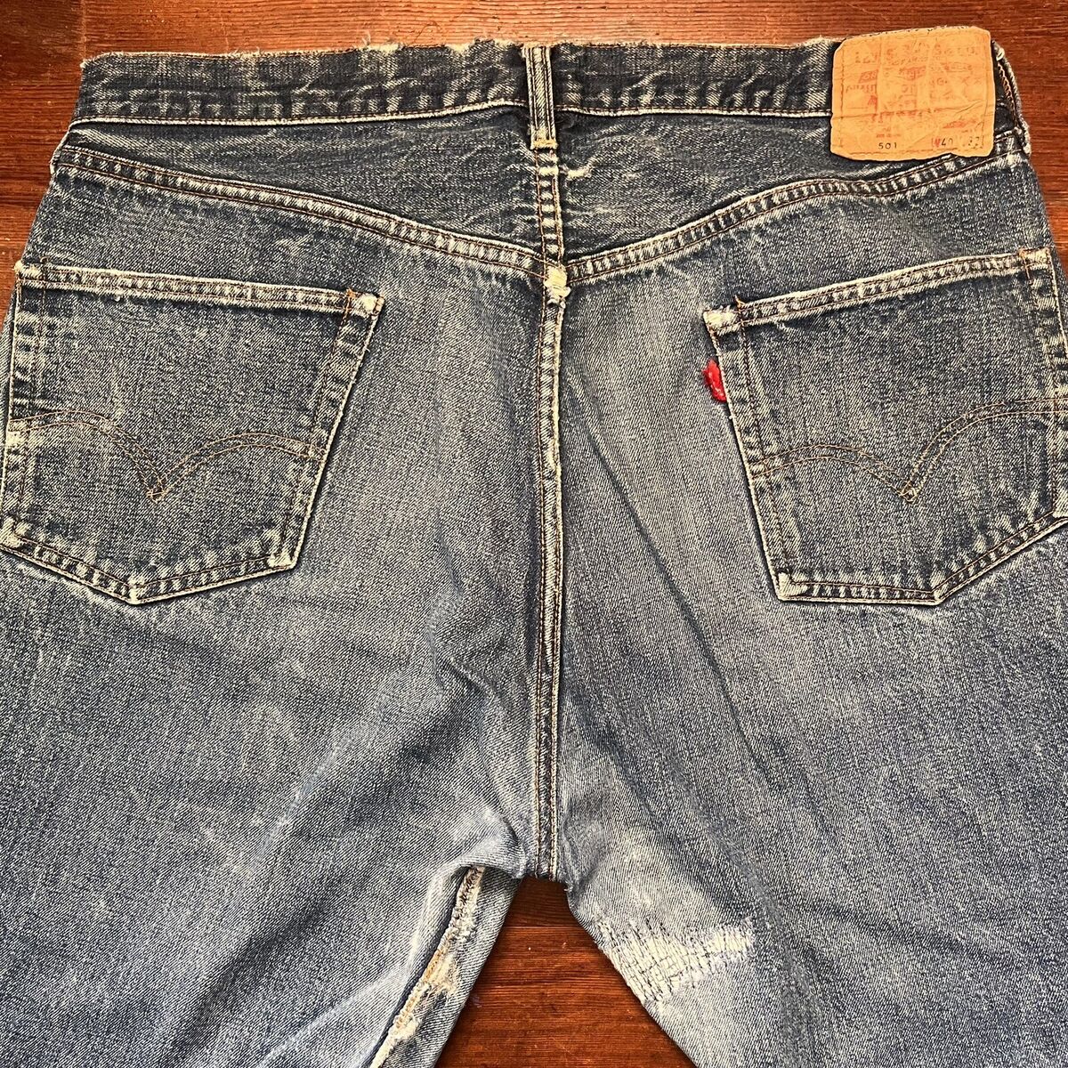 1960's Big E Vintage Levi's 501 Redline Selvedge Denim 40x32 1960's Big E Vintage Levi's 501 Redline Selvedge Denim 40x32