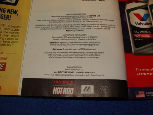 Revista Hot Rod octubre 2020, vol. 73, Nº 11 Usado - Imagen 14 de 20