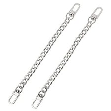 Purse Chains, 2PCS Strap Extender, Silver Belt Chain, 7.9 Inches