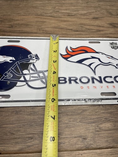 NEW 1997 NFL Denver Broncos License Plate National Football League KG JD - Picture 9 of 10