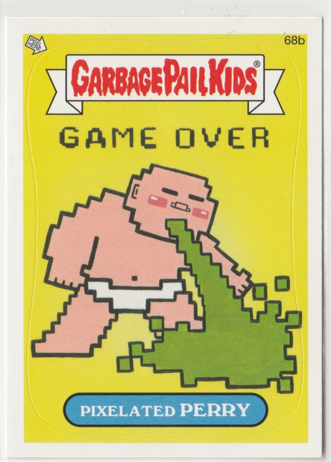 Pixelated Perry 68b Garbage Pail Kids GPK 2013 Series 2 BNS2 Brand New