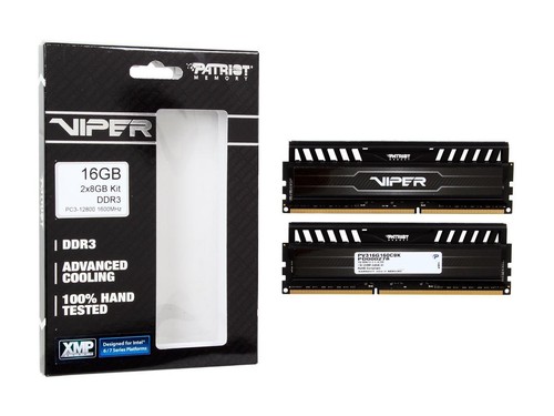 Patriot Viper 3 16GB (2 x 8GB) 240-Pin PC RAM DDR3 1600 (PC3 12800) Desktop - Picture 3 of 4