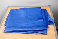 Dark Blue Polyester Fabric Hem Stitch Width 60" X Length 2 Yards Bonus Piece