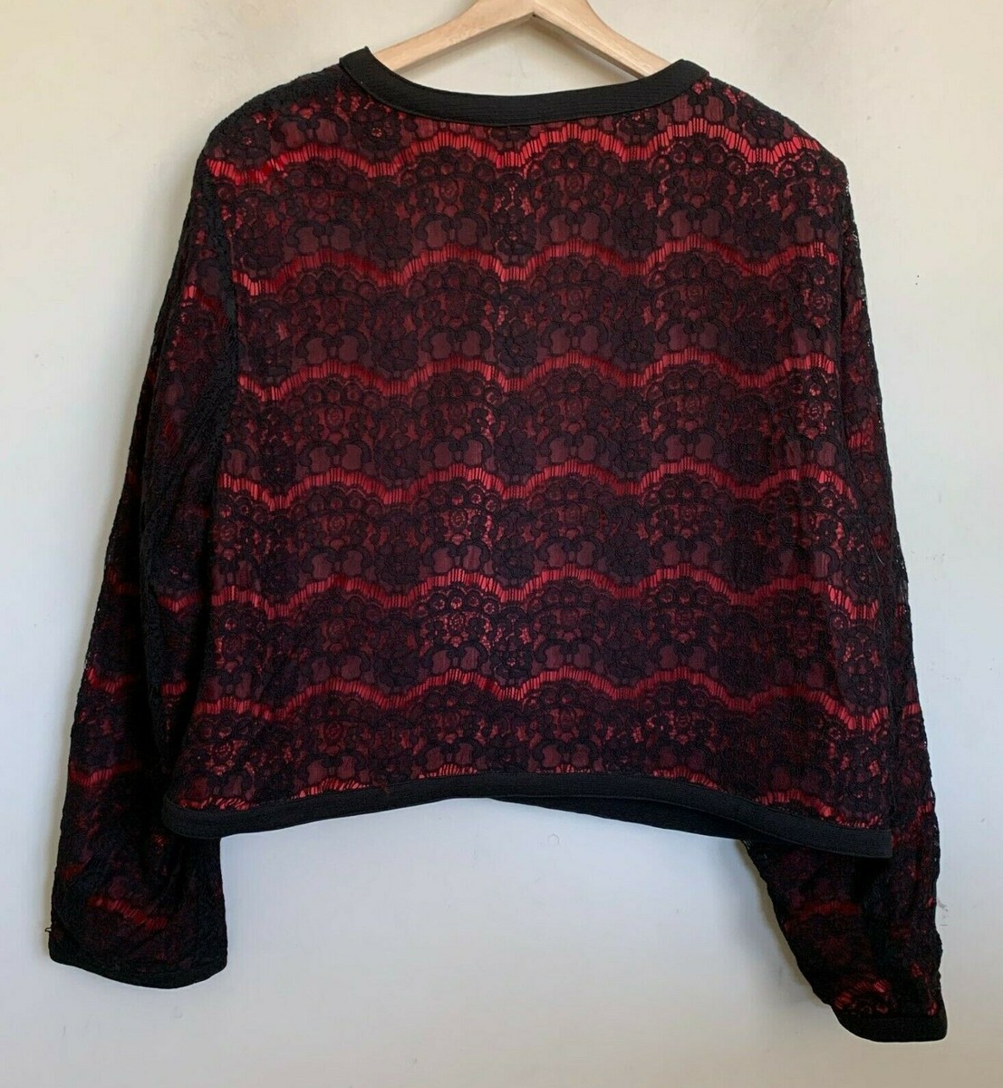 ジャケット・アウター cato CATO Jacket Black Overlay Embroidered