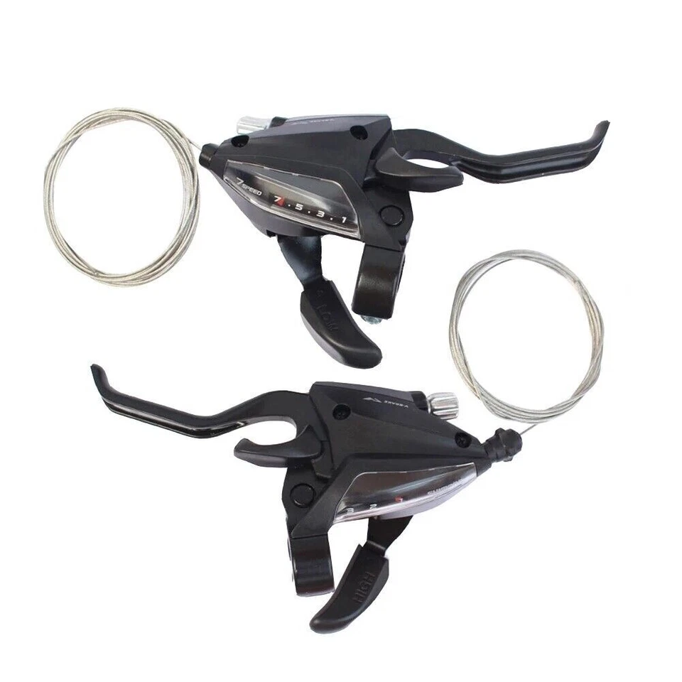 MTB Bike Shifter Set Brake Lever Bicycle 3/7/8 Speed SL-EF500 Fit SHIMANO EF51 - Image 2 of 4