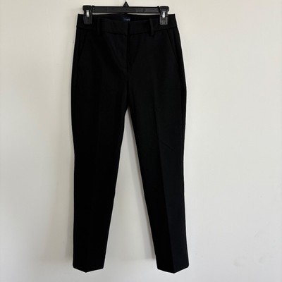J.Crew Black Ankle Pants Career Casual Stretch Size P4